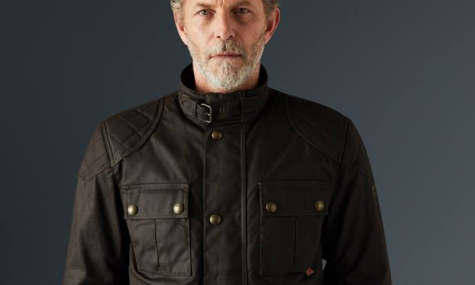 kleding gewaxt katoen mahonie Brooklands 2.0 Heren Belstaff 624D418