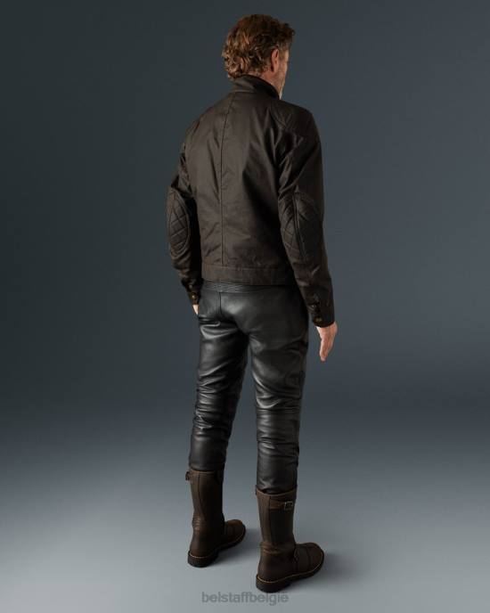 kleding gewaxt katoen mahonie Brooklands 2.0 Heren Belstaff 624D418