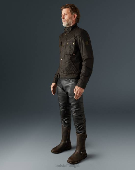 kleding gewaxt katoen mahonie Brooklands 2.0 Heren Belstaff 624D418