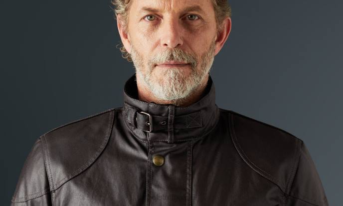 kleding gewaxt katoen mahonie Trimaster motorjas Heren Belstaff 624D415