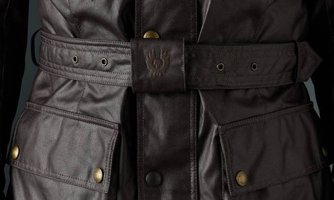 kleding gewaxt katoen mahonie Trimaster motorjas Heren Belstaff 624D415