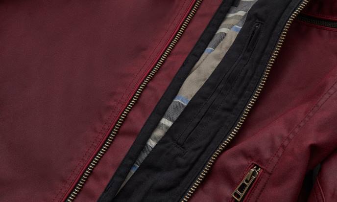 kleding gewaxt katoen racerood Ariël motorjas Heren Belstaff 624D428