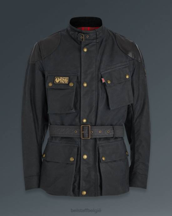kleding gewaxt katoen vintage zwart mcgregor pro Heren Belstaff 624D414