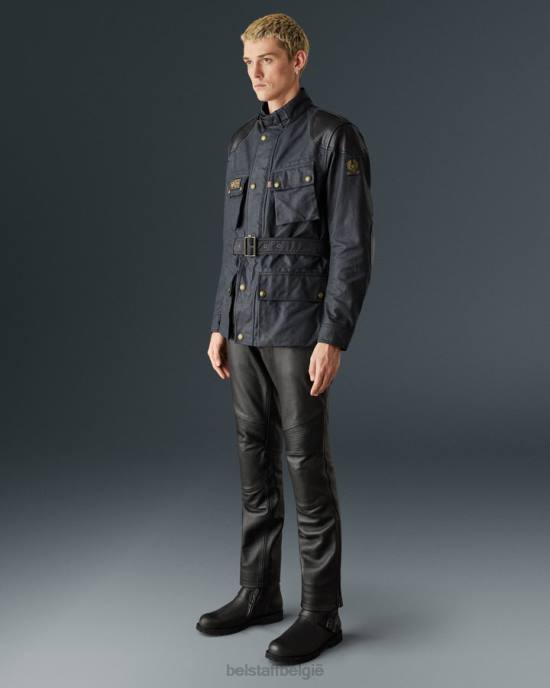 kleding gewaxt katoen vintage zwart mcgregor pro Heren Belstaff 624D414