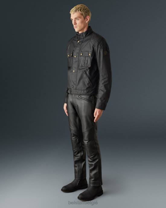 kleding gewaxt katoen zwart Brooklands motorjas Heren Belstaff 624D416