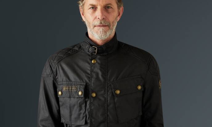 kleding gewaxt katoen zwart Mcgee motorjas Heren Belstaff 624D422