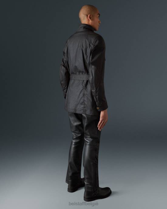 kleding gewaxt katoen zwart Trimaster motorjas Heren Belstaff 624D421