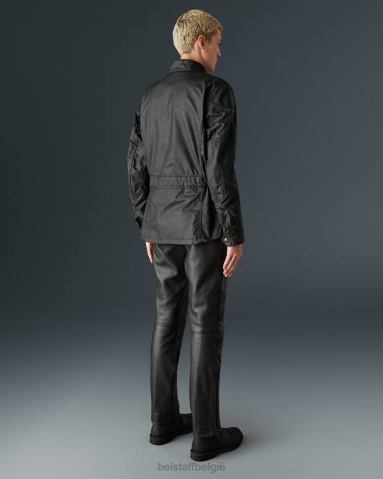 kleding gewaxt katoen zwart crosby motorjas Heren Belstaff 624D419