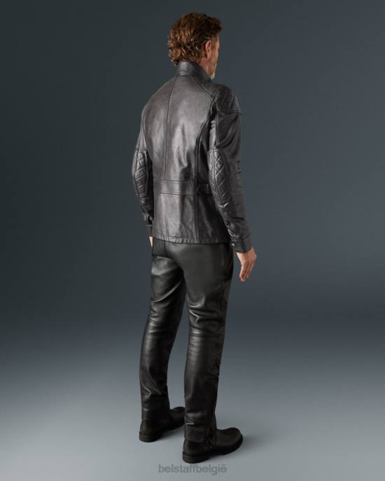 kleding handgewaxt leer antiek zwart turner motorjas Heren Belstaff 624D430