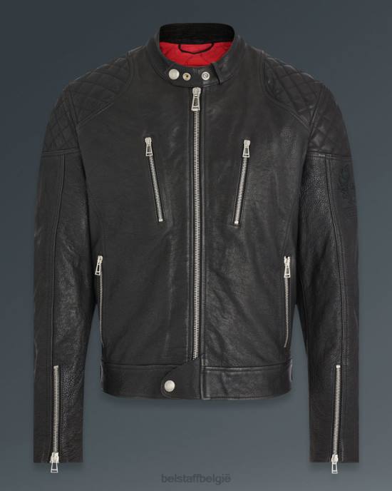 kleding kalfsleer zwart Cheetham motorjas Heren Belstaff 624D434