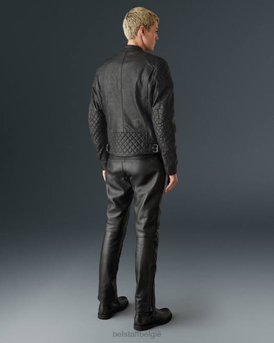 kleding kalfsleer zwart Cheetham motorjas Heren Belstaff 624D434