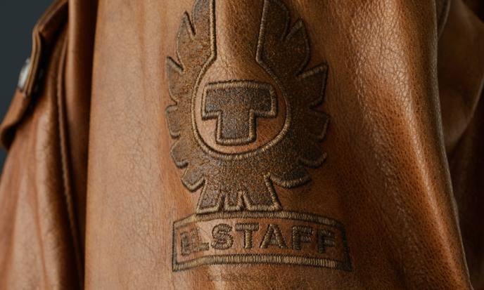 kleding met de hand gewaxt leer verbrande cuero Trimaster motorjas Heren Belstaff 624D438