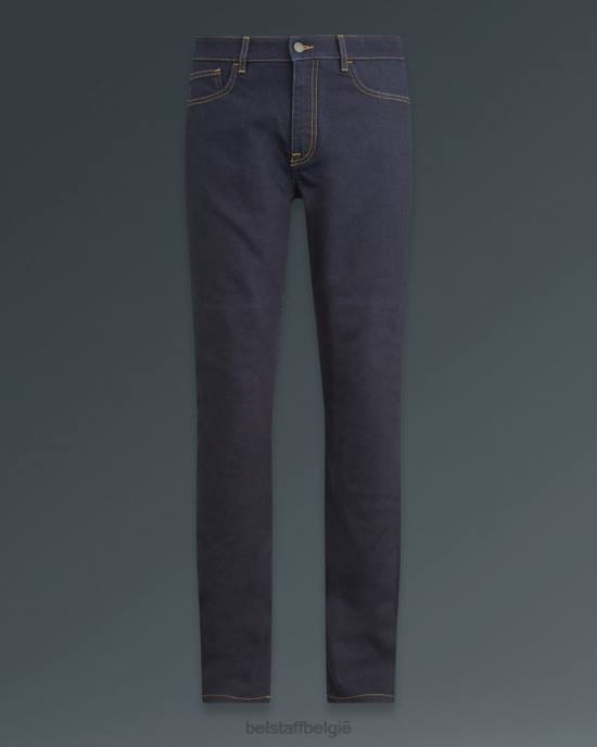 kleding Armalith stretchdenim indigo populieren motorjeans Heren Belstaff 624D450