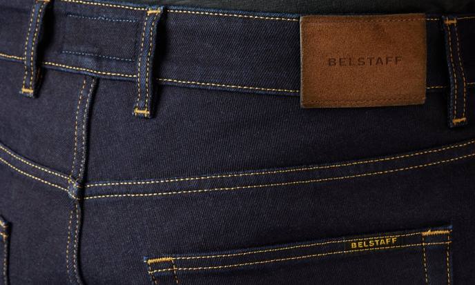 kleding Armalith stretchdenim indigo populieren motorjeans Heren Belstaff 624D450