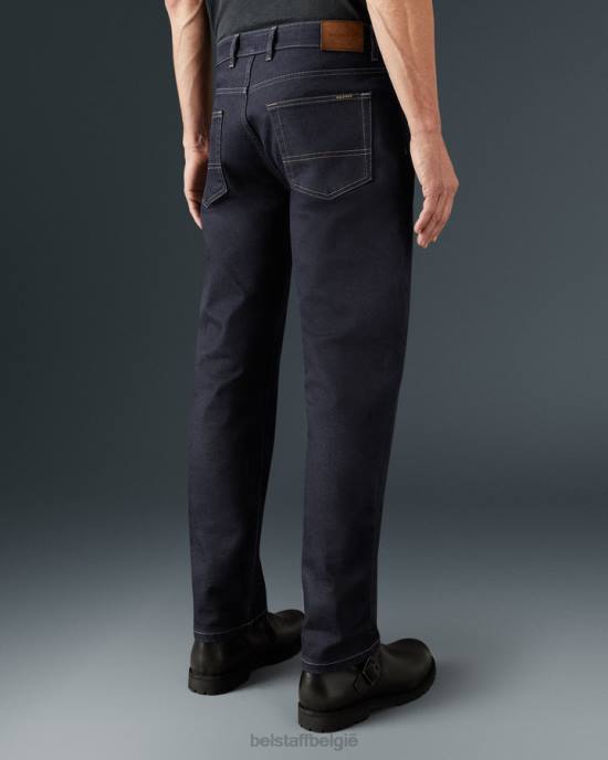 kleding Armalith stretchdenim indigo populieren motorjeans Heren Belstaff 624D450