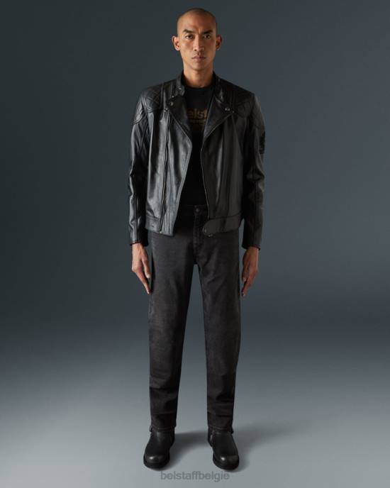 kleding Armalith zwart gewassen populierendenim Heren Belstaff 624D448