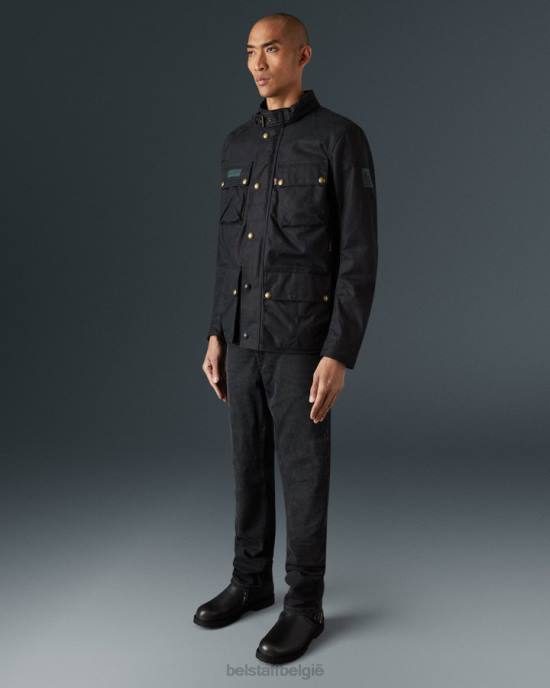 kleding hennep/gerecycled polyester/biologisch katoenmix zwart Ecomaster-jas Heren Belstaff 624D442