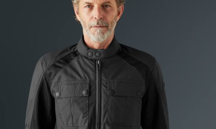 kleding technisch nylon militair groen tempel motorjas Heren Belstaff 624D445