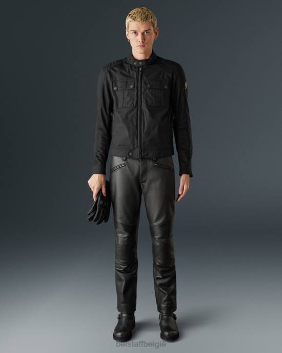 kleding technisch nylon zwart tempel motorjas Heren Belstaff 624D443