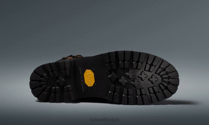 schoen geborsteld leer bruin Trimaster motorlaarzen Heren Belstaff 624D452