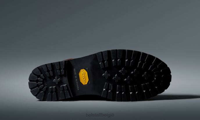schoen getrommeld leer bruin motorlaarzen oplossen Heren Belstaff 624D455