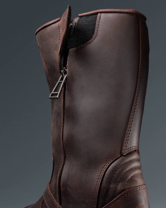 schoen structuurleer zwartbruin uithoudingsvermogen motorlaarzen Heren Belstaff 624D454