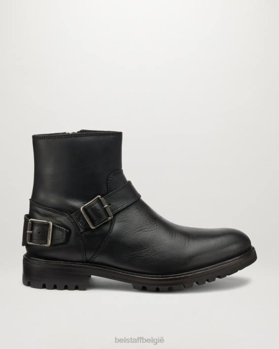schoen kalfsleer zwart Trimaster laarzen met ritssluiting Heren Belstaff 624D344