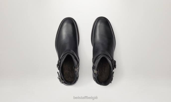 schoen kalfsleer zwart Trimaster laarzen met ritssluiting Heren Belstaff 624D344