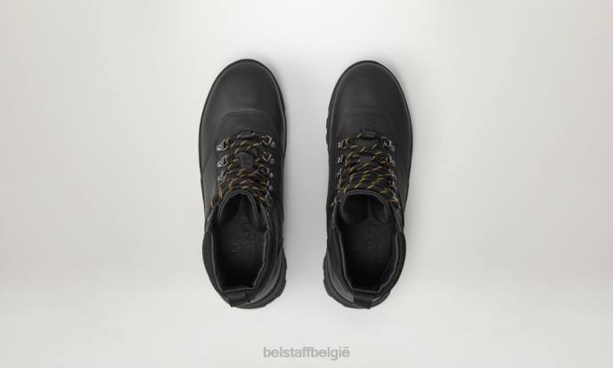 schoen kalfsleer zwart wandelschoenen in elkaar zetten Heren Belstaff 624D340