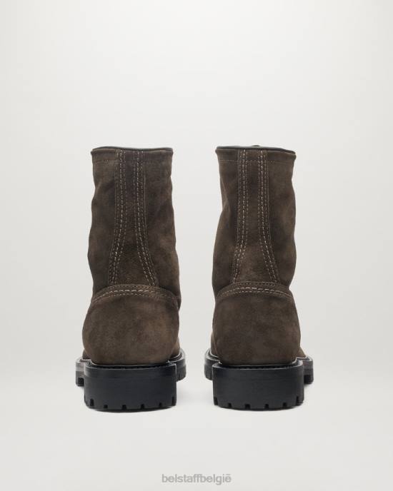 schoen zijdeachtige suède steen Marshall veterlaarzen Heren Belstaff 624D341