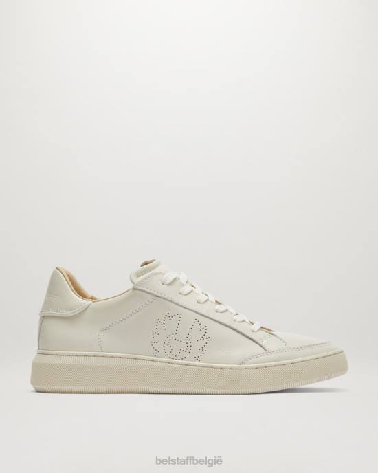 schoen glad leer schoon wit lage sneakers volgen Heren Belstaff 624D356
