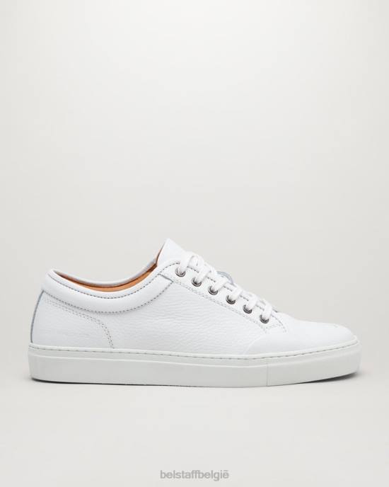 schoen kalfsleer gebroken wit rally lage sneakers Heren Belstaff 624D355