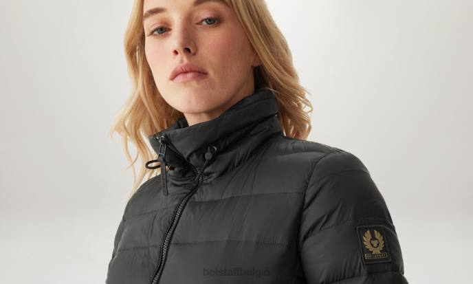 kleding dons gevuld nylon zwart jas optillen vrouwen Belstaff 624D486