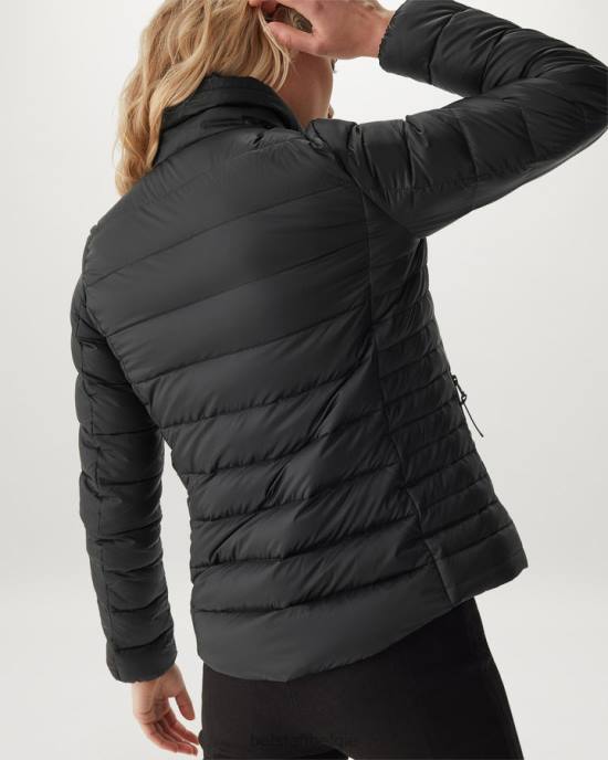 kleding dons gevuld nylon zwart jas optillen vrouwen Belstaff 624D486