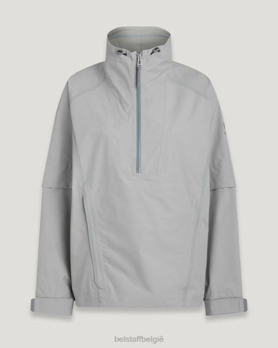 kleding gore-tex infinium parelgrijs raket jas vrouwen Belstaff 624D490
