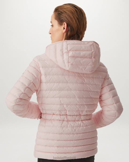 kleding ultra lichtgewicht dons krijtroze kosmos jas vrouwen Belstaff 624D488