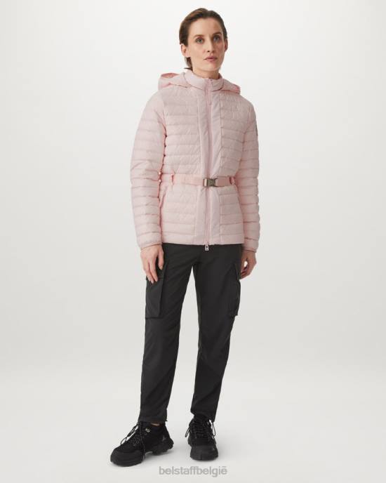 kleding ultra lichtgewicht dons krijtroze kosmos jas vrouwen Belstaff 624D488