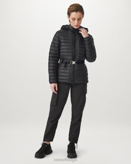 kleding ultra lichtgewicht dons zwart kosmos jas vrouwen Belstaff 624D487
