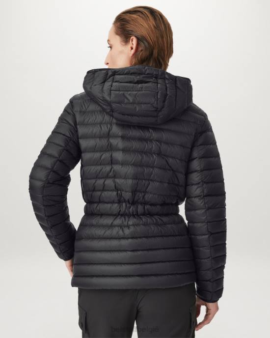 kleding ultra lichtgewicht dons zwart kosmos jas vrouwen Belstaff 624D487