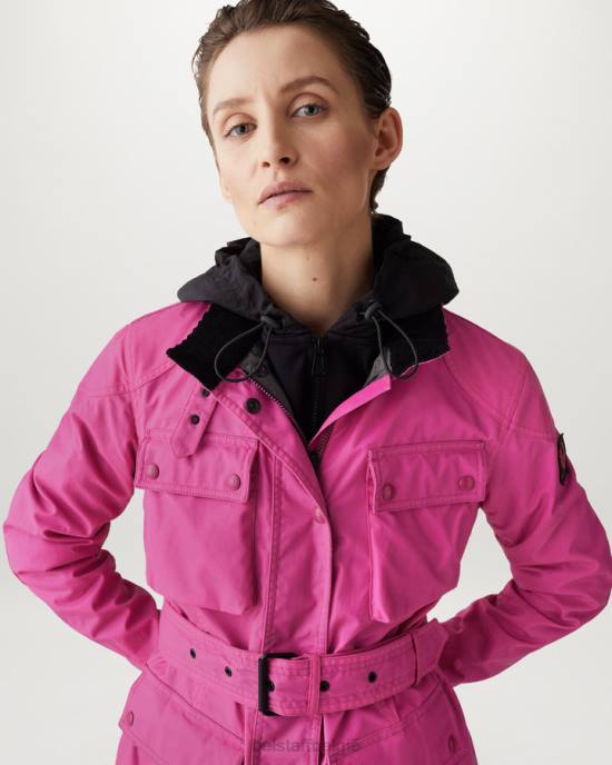 kleding gewaxt katoen fuchsia roze flash-trialmaster-jack vrouwen Belstaff 624D476