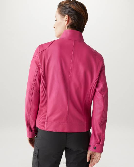 kleding mat nappa fuchsia roze gangster-jasje vrouwen Belstaff 624D465