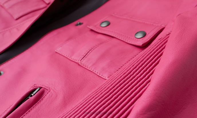 kleding mat nappa fuchsia roze gangster-jasje vrouwen Belstaff 624D465