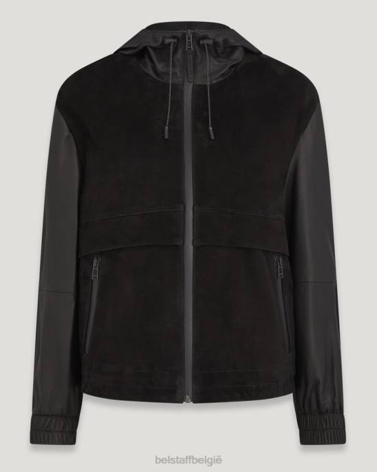 kleding nappa suède zwart volare jas vrouwen Belstaff 624D468