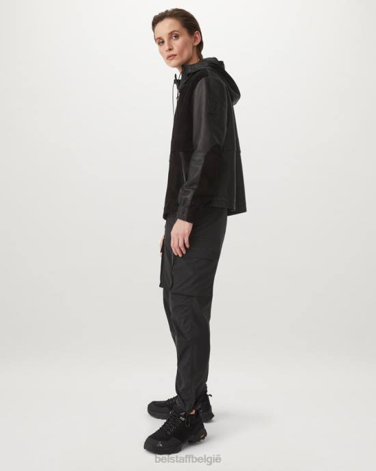 kleding nappa suède zwart volare jas vrouwen Belstaff 624D468
