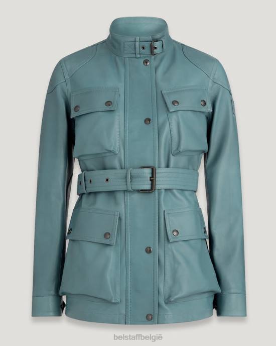 kleding nappaleer arctisch blauw Trimaster panterjack vrouwen Belstaff 624D470