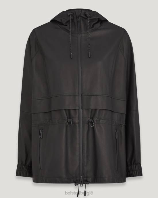 kleding vlieggewicht nappa zwart doorzichtig jasje vrouwen Belstaff 624D464