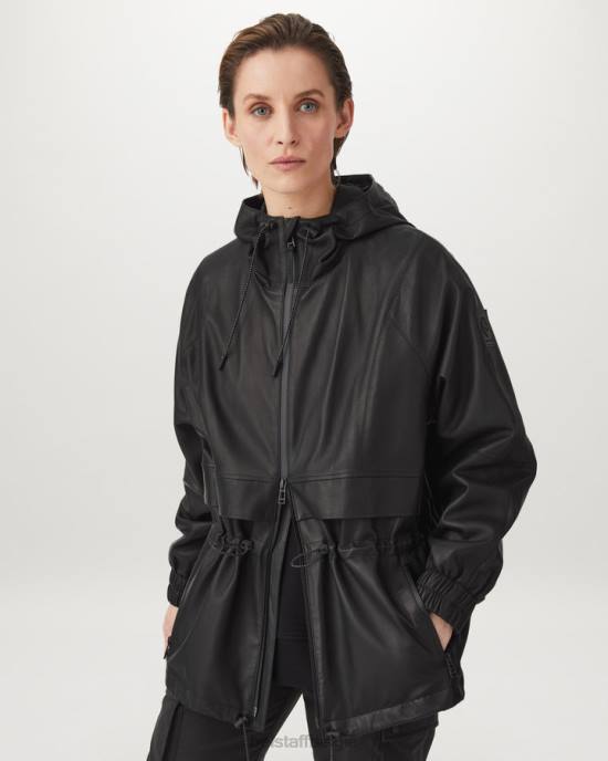 kleding vlieggewicht nappa zwart doorzichtig jasje vrouwen Belstaff 624D464