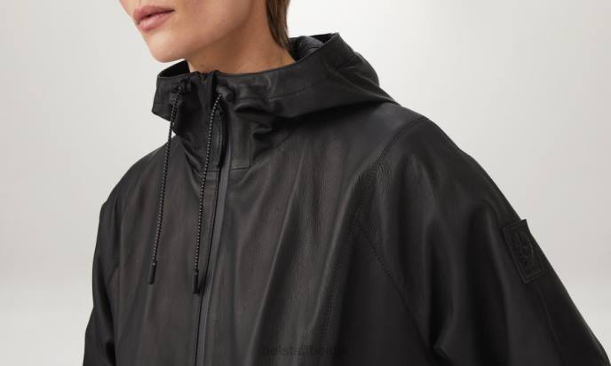 kleding vlieggewicht nappa zwart doorzichtig jasje vrouwen Belstaff 624D464