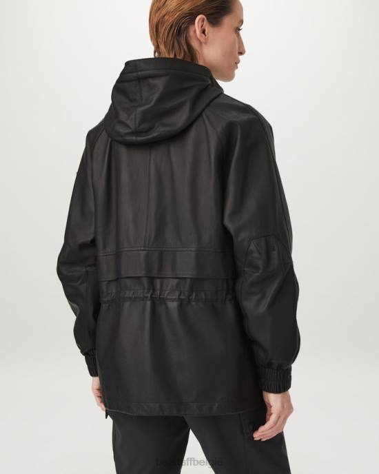 kleding vlieggewicht nappa zwart doorzichtig jasje vrouwen Belstaff 624D464