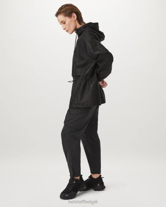 kleding vlieggewicht nappa zwart doorzichtig jasje vrouwen Belstaff 624D464